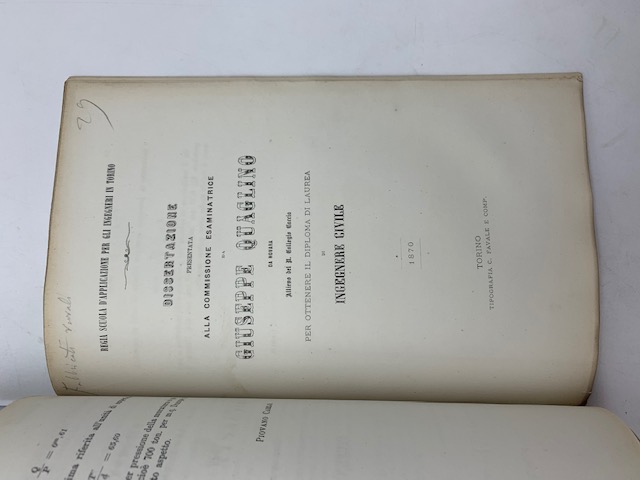 Dei fabbricati rurali. Dissertazione